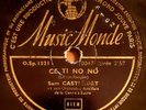 Martinique biguine Sam Castendet Nègue Ni Mauvai Maniè  78 rpm ECOUTEZ / HEAR