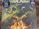 Overkill “Scorched” Amber W/Green Splatter Limited Vinyl