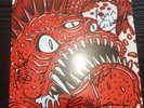 UK Subs The Beast Red Vinyl Fully Signed with Patch and Badge 2017 T&M PUNK N/M