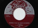 Blues R&B 45 - J.B. Lenore - Mamma Talk To Your Daughter - Parrot