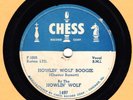 78 RPM BLUES HOWLIN' WOLF  Chess 1487  V+  Howlin' Wolf Boogie / ...At Your Door