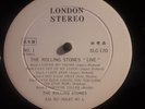 the rolling stones LP JAPAN PROMO LIVE london