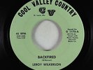 Rockabilly 45 - Leroy Wilkerson - Backfired - Cool Valley Country - rare
