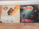 Vintage AC/DC Vinyl 2LP Lot, High Voltage 1976 Let There be Rock 1977