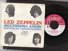 LED ZEPPELIN:  1st. SINGLE SPAIN 1969 PROMO NOT FOR SALE BACK COVER SEE