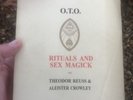 O.T.O Rituals & Sex Magick by Theodor Reuss & Aleister Crowley PB I-H-O Books