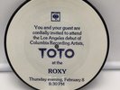 Toto Hold The Line 1978 Super Rare Roxy Invitation 7