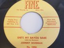 Johnny Bozeman SHE'S MY BAYOU BABE Fine Records RARE Biloxi, Miss. ROCKABILLY 45