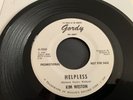 KIM WESTON...HELPLESS..RARE USA DEMO ISSUE SINGLE..GORDY..G-7050