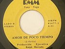 TONY VEGA - AMOR DE POCO TIEMPO / RARE SALSA ROMANTICA 80S 45M RMM