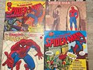 4 LP's  Marvel Spiderman Rock Reflections, Rockomic w/poster albums, Superheros