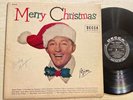 Bing Crosby Merry Christmas LP Decca Mono 50s Black Label 1st Press GD+