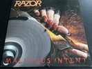 RAZOR Malicious Intent LP RARE ORG VIPER PRESS Thrash Vinyl 1986