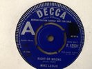 MIKE LESLIE Right Or Wrong 1966 UK Decca Demo/Promo 7