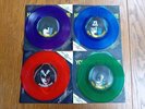 LIMITED EDITION KISS SOLO SINGLES - SET OF FOUR - COLOURED VINYL - EXCELLENT