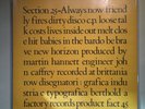 SECTION 25 ALWAYS NOW FACT 45 FACTORY RECORDS VINTAGE VINYL LP RECORD SEPT 81