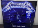 METALLICA Ride The Lightning LP Anniversary Blue Splatter Vinyl - QUICK SHIP
