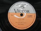 ELVIS PRESLEY 78 RPM LOVE ME / WHEN MY BLUE MOON.... JAPAN VICTOR S287 + SHEET