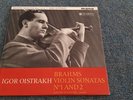 OISTRAKH / GINSBURG BRAHMS SONATA 1 + 2 COLUMBIA B/G 33CX1740 MONO UK 1ST EX/EX