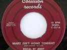 Obscure Rock Pop 45 rpm JERRY Mary Isn't Home—MAL End of Line COTILLION 237 VG++