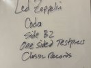 Led Zeppelin Coda Test Pressing - Classic Records Side B2 - Darlene