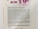 Ac/Dc Bbc In Concert 251 Uk Cue Sheet