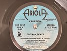 Eruption One Way Ticket long 5:43 short 3:35 1979 12'' DJ Promo Precious Wilson