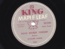 WYNONIE HARRIS 78 GOOD ROCKIN TONIGHT/ GOOD MORNING MR BLUES KING MAPLE 28104 E-