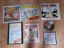 7 x the dogs d'amour more uncharted / errol  rare vinyl lps / tour programmes