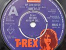 T.REX MARC BOLAN ZIP GUN BOOGIE 1974 UK EMI DEMO PROMO NOT FOR SALE 45
