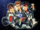 EX/EX THE STRAY CATS SHE'S SEXY AND SEVENTEEN 17 SHAPED VINYL PICTURE DISC 45
