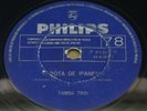 TAMBA TRIO 1963 “GAROTA DE IPANEMA” BOSSA NOVA JAZZ 10” 78 RPM BRAZIL HEAR