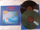 QUEEN wembley'86...2 LP GREEN/GREY MARBLED + POSTER