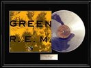R.E.M. GREEN ALBUM WHITE GOLD PLATINUM RECORD LP NON RIAA RARE
