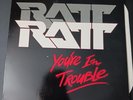 RATT - YOU'RE IN TROUBLE - 1985  VINYL EP album record Will Combine Shipping