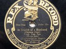 FRED VAN EPS ‘IN SEARCH OF A HUSBAND’ 1915 VERTICAL CUT REX 78 - RARITY