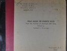 FOLK MUSIC OF PUERTO RICO  Rare LIBRARY OF CONGRESS 5x10