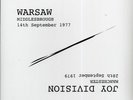 Joy Division, Warsaw - Manchester 28th September 1979 + Middlesbrough