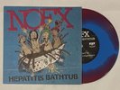 NOFX - Hepatitis Bathtub Red and Blue Swirl Color Vinyl 7