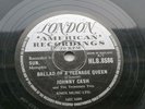 JOHNNY CASH 1958 UK 78   BALLAD OF A TEENAGE QUEEN   BIG RIVER   LONDON HLS.8586
