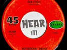 Wild Latin Garage Rocker 45 LOS ROCKIN' DEVILS Grito (Shout) ORFEON Mexico hear