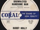 BUDDY HOLLY 45: BROWN-EYED HANDSOME MAN/BABY WON'T AUSSIE CORAL 376 VG+/EX- 1963