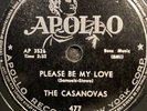 R&B 78 rpm THE CASSANOVAS APOLLO 477