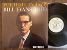 BILL EVANS TRIO - Portrait In Jazz LP - Riverside RLP-1162 OJC RTI Press EX/VG+