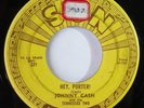 Johnny Cash & The Tennessee Two HEY PORTER & CRY CRY CRY 1955 45 SUN  PUSH MARKS