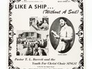 Pastor T. L. Barrett Like A Ship Without A Sail LP Vinyl Album Mt Zion 1971 USA