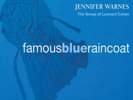 JENNIFER WARNES- FAMOUS BLUE RAINCOAT / IMPEX MASTER VINYL  B.GRUNDMAN/MOFI