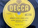 Bobby Benson & His Orchestra Monkey Kiss RARE Nigerian Highlife Decca WA.1794 EX