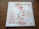 LP-PIERRE SCHAEFFER-Parole et Musique-1982- Early electronic music pioneer