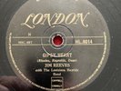 Jim Reeves 78 London L. 8014. Gypsy Heart, Bimbo 1954 EX Rare Classic
